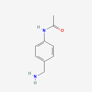molecular formula C9H12N2O B1283486 4-乙酰氨基苄胺 CAS No. 25412-53-7
