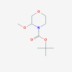 molecular formula C10H19NO4 B1283491 4-Boc-3-methoxy-morpholine CAS No. 195964-53-5