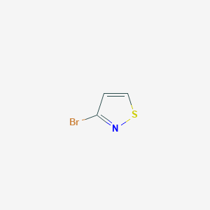 molecular formula C3H2BrNS B1283494 3-溴异噻唑 CAS No. 55512-82-8