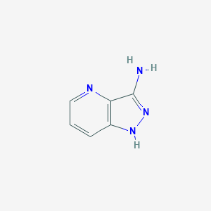 molecular formula C6H6N4 B1283500 1H-Pyrazolo[4,3-B]pyridin-3-amine CAS No. 202336-32-1