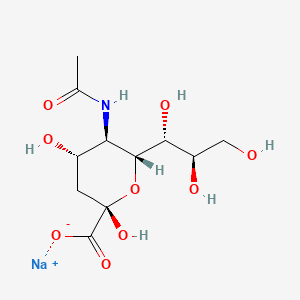molecular formula C11H18NNaO9 B12835092 Sodium N-acetylneuraminate CAS No. 92413-99-5