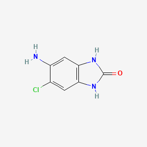 molecular formula C7H6ClN3O B1283513 5-Amino-6-chloro-1H-benzo[d]imidazol-2(3H)-one CAS No. 60713-77-1