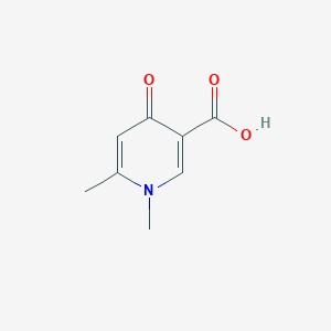 molecular formula C8H9NO3 B1283542 1,6-Dimethyl-4-oxo-1,4-dihydro-3-pyridinecarboxylic acid CAS No. 33821-59-9