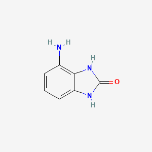 molecular formula C7H7N3O B1283553 4-Amino-1H-benzo[d]imidazol-2(3H)-one CAS No. 75370-65-9
