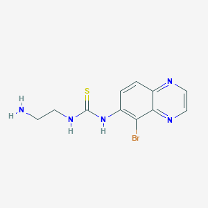 molecular formula C11H12BrN5S B1283557 N-(2-Aminoethyl)-N'-(5-bromoquinoxalin-6-yl)thiourea CAS No. 134892-47-0