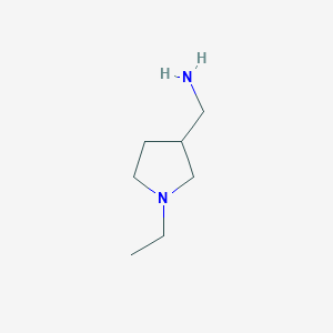 molecular formula C7H16N2 B1283563 (1-Ethylpyrrolidin-3-yl)methanamine CAS No. 51388-01-3