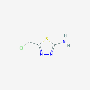 molecular formula C3H4ClN3S B1283565 5-(Chloromethyl)-1,3,4-thiadiazol-2-amine CAS No. 62774-00-9