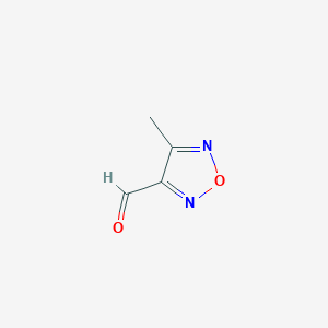 molecular formula C4H4N2O2 B1283569 4-Methyl-1,2,5-oxadiazole-3-carbaldehyde CAS No. 90507-35-0