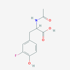 molecular formula C11H12FNO4 B1283596 2-Acetamido-3-(3-fluoro-4-hydroxyphenyl)propanoic acid CAS No. 219858-64-7