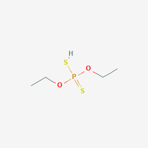 molecular formula C4H11O2PS2 B128362 O,O-二乙基二硫代磷酸酯 CAS No. 298-06-6