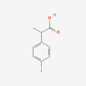 molecular formula C9H9IO2 B1283620 2-(4-Iodophenyl)propanoic acid CAS No. 34645-72-2