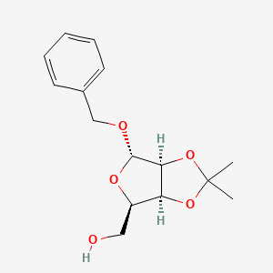 molecular formula C15H20O5 B12836224 Phenylmethyl 2,3-O-(1-methylethylidene)-a-D-lyxofuranoside 