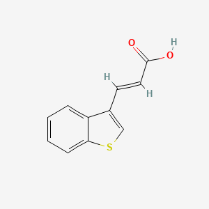 molecular formula C11H8O2S B1283632 (2E)-3-(1-benzothien-3-yl)acrylic acid CAS No. 5381-29-3