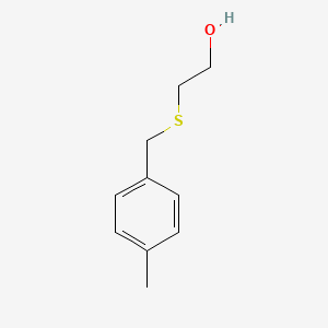 molecular formula C10H14OS B1283656 2-[(4-Methylbenzyl)thio]ethanol CAS No. 89040-08-4
