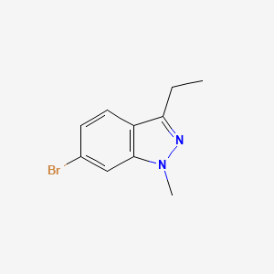 molecular formula C10H11BrN2 B1283661 6-Bromo-3-ethyl-1-methylindazole CAS No. 215815-09-1