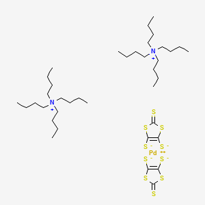 molecular formula C38H72N2PdS10 B1283665 Palladium(2+);2-sulfanylidene-1,3-dithiole-4,5-dithiolate;tetrabutylazanium CAS No. 72688-90-5