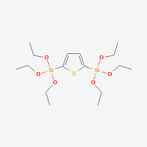 molecular formula C16H32O6SSi2 B1283674 2,5-Bis(triethoxysilyl)thiophene CAS No. 40190-22-5