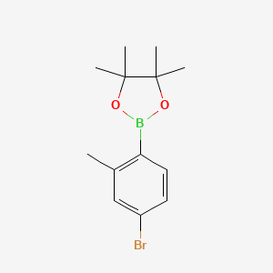 molecular formula C13H18BBrO2 B1283676 2-(4-溴-2-甲基苯基)-4,4,5,5-四甲基-1,3,2-二氧杂硼环丁烷 CAS No. 321574-04-3
