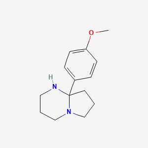 molecular formula C14H20N2O B1283689 8A-(4-methoxyphenyl)octahydropyrrolo[1,2-a]pyrimidine CAS No. 904817-50-1