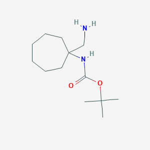 tert-butyl N-[1-(aminomethyl)cycloheptyl]carbamate