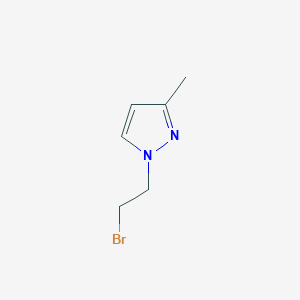 molecular formula C6H9BrN2 B1283695 1-(2-bromoethyl)-3-methyl-1H-pyrazole CAS No. 724704-85-2