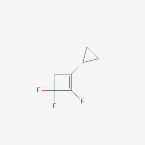 molecular formula C7H7F3 B12837219 1-Cyclopropyl-2,3,3-trifluorocyclobutene 