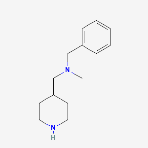 molecular formula C14H22N2 B1283722 Benzyl-methyl-piperidin-4-ylmethyl-amine CAS No. 749845-76-9