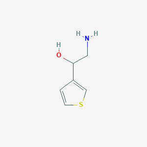 molecular formula C6H9NOS B1283727 2-Amino-1-(thiophen-3-yl)ethan-1-ol CAS No. 102090-45-9