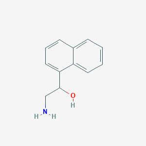 molecular formula C12H13NO B1283732 2-Amino-1-(1-naphthyl)ethanol CAS No. 23913-55-5