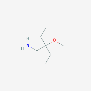 molecular formula C7H17NO B1283739 3-(Aminomethyl)-3-methoxypentane CAS No. 145550-57-8