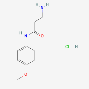 molecular formula C10H15ClN2O2 B1283781 3-Amino-N-(4-methoxyphenyl)propanamide hydrochloride CAS No. 57500-81-9