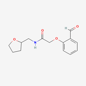 2-(2-Formylphenoxy)-N-(tetrahydro-2-furanylmethyl)acetamide