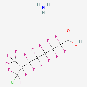 molecular formula C9H4ClF16NO2 B12838098 Ammonium 8-chlorohexadecafluoro-7-methyloctanoate CAS No. 3658-57-9