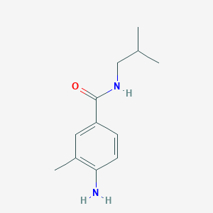 molecular formula C12H18N2O B1283828 4-Amino-N-isobutyl-3-methylbenzamide CAS No. 926249-69-6