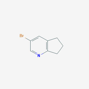 molecular formula C8H8BrN B128384 3-Bromo-6,7-dihydro-5H-cyclopenta[b]pyridine CAS No. 158331-18-1