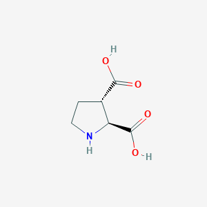 molecular formula C6H9NO4 B128386 (2S,3S)-Pyrrolidine-2,3-dicarboxylic acid CAS No. 147332-07-8