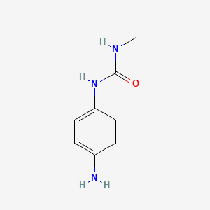 molecular formula C8H11N3O B1283862 1-(4-aminophenyl)-3-methylurea CAS No. 111087-13-9