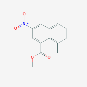 molecular formula C13H11NO4 B12838951 Methyl 8-methyl-3-nitro-1-naphthoate 