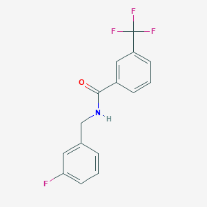 molecular formula C15H11F4NO B12839069 N-(3-Fluorobenzyl)-3-(trifluoromethyl)benzamide 