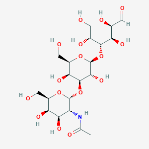 molecular formula C20H35NO16 B12839099 4-O-[3-O-(2-Acetamido-2-deoxy-a-D-galactopyranosyl)-b-D-galactopyranosyl]-D-glucose 
