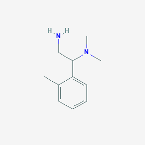 molecular formula C11H18N2 B1283922 N~1~,N~1~-Dimethyl-1-(2-methylphenyl)ethane-1,2-diamine CAS No. 928000-19-5