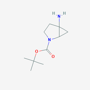 molecular formula C10H18N2O2 B12839471 tert-Butyl 5-amino-2-azabicyclo[3.1.0]hexane-2-carboxylate 