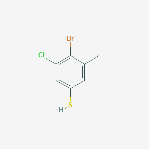 molecular formula C7H6BrClS B12839515 4-Bromo-3-chloro-5-methylbenzenethiol CAS No. 1349718-59-7