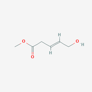 molecular formula C6H10O3 B12839554 (E)-Methyl 5-hydroxypent-3-enoate 