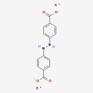 molecular formula C14H10K2N2O4 B12839611 Potassium 4,4'-(hydrazine-1,2-diyl)dibenzoate 