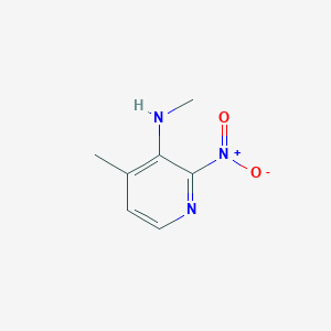 molecular formula C7H9N3O2 B12839688 N,4-dimethyl-2-nitropyridin-3-amine 