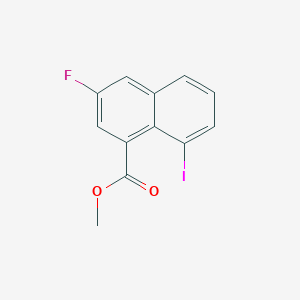 molecular formula C12H8FIO2 B12839816 Methyl 3-fluoro-8-iodo-1-naphthoate 