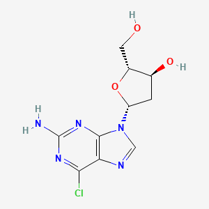 2-Amino-6-chloro-9-(beta-D-2-deoxyribofuranosyl)purine