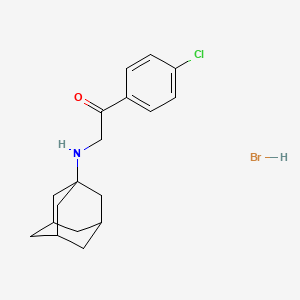 2-(1-Adamantylamino)-1-(4-chlorophenyl)ethanone hydrobromide