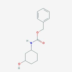 molecular formula C14H19NO3 B1283988 Benzyl (3-hydroxycyclohexyl)carbamate CAS No. 955406-36-7